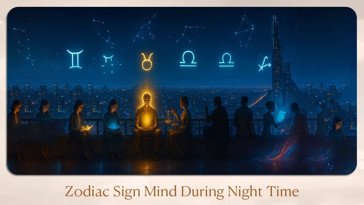 Zodiac Sign Mind During Night Time